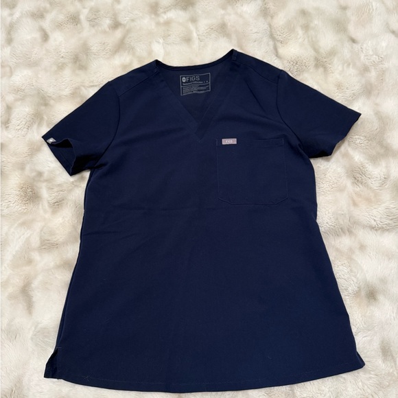 Figs Navy Blue Scrub Set, Size Small - Picture 2 of 6